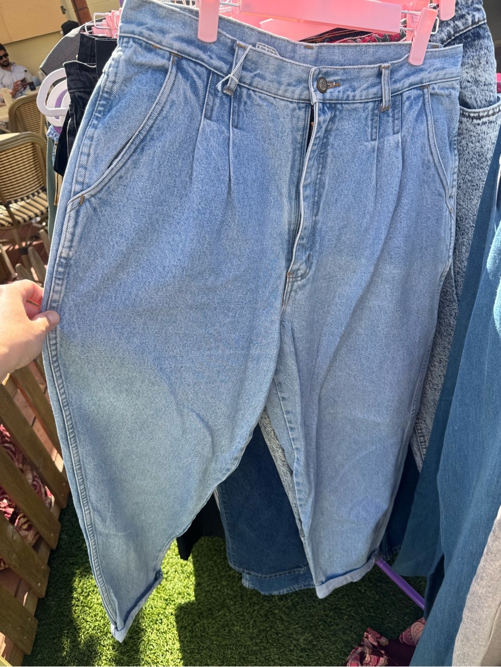 Vintage Bill Blass Pleated high waist mom jeans